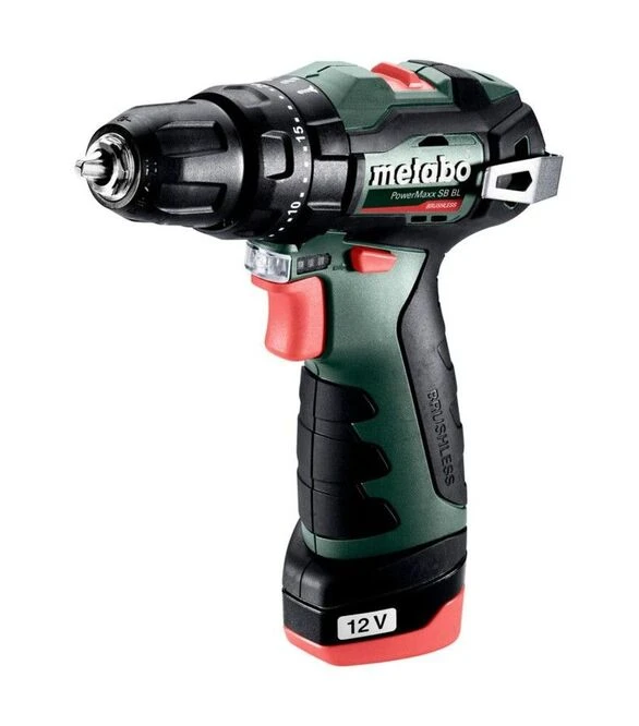 Дрель-шуруповерт ударная аккумуляторная Metabo PowerMaxx SB BL, 12 В, кейс (601784500)