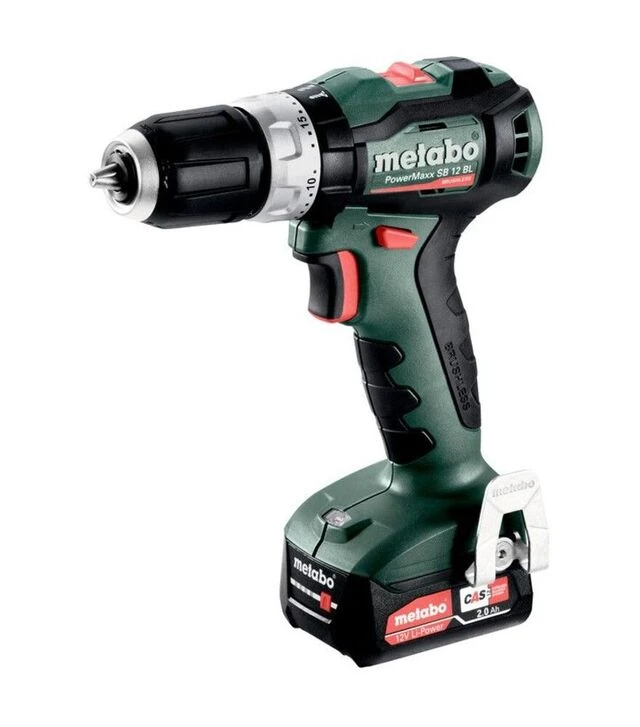 Дрель-шуруповерт ударная аккумуляторная Metabo PowerMaxx SB 12 BL, кейс (601046500)