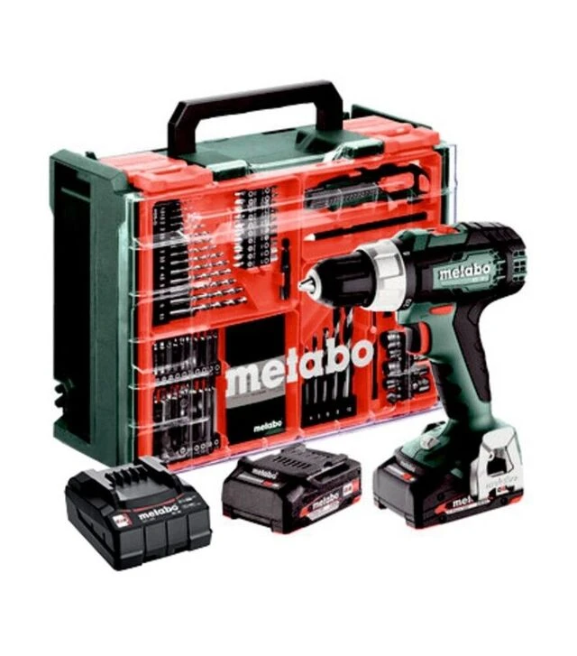 Дриль-шуруповерт акумуляторний Metabo BS 18 L + набір аксесуарів, кейс (614051710)