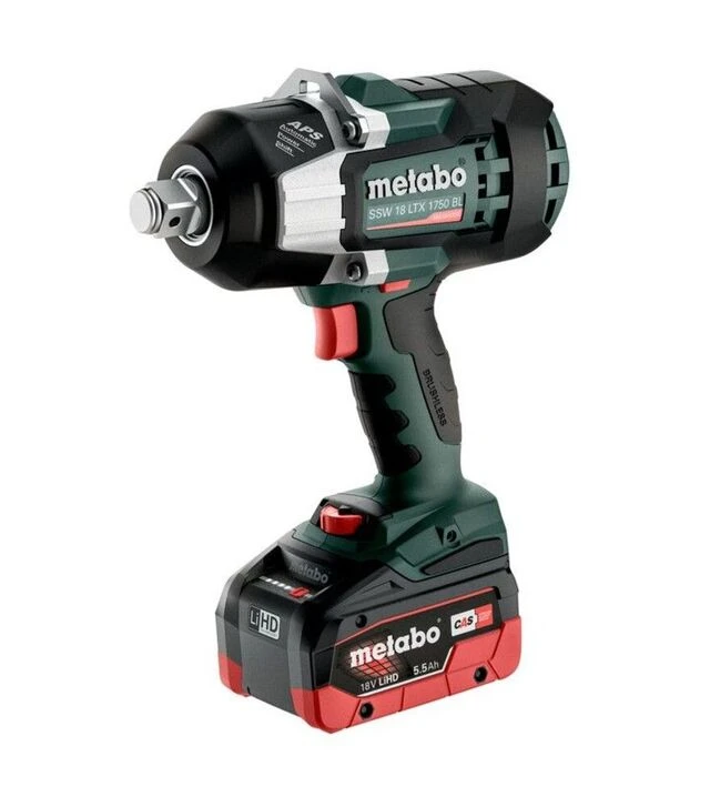 Гайковерт ударний акумуляторний Metabo SSW 18 LTX 1750 BL, 2x5,5 А*Год, кейс (602402660)