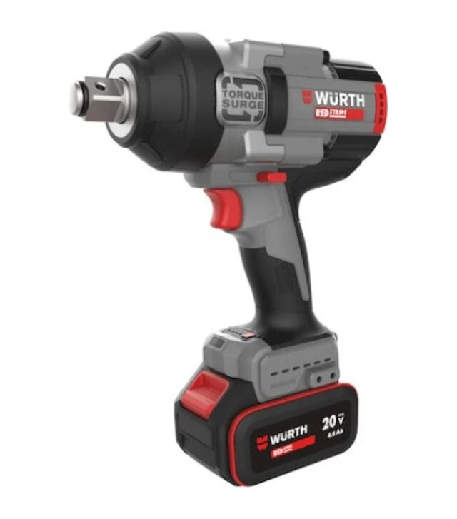 Гайковерт ударний акумуляторний Wurth ASSR 20V 3/4" RED STRIPE, 1500 Нм, 3/4", 20 В, 8 А*год, кейс (5702518311)