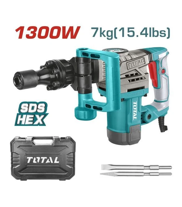 Відбійний молоток TOTAL TH2130016, 1300 Вт, 3800 уд/хв (TH2130016)