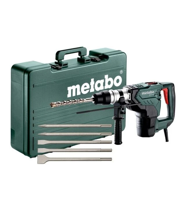 Перфоратор комбінований Metabo KH 5-40, SDS-Max, 1100 Вт, кейс + набір зубил (691057000)