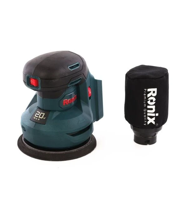 Вібраційна шліфмашина акумуляторна Ronix 20 Вт, 125 мм, без АКБ та ЗП (8610C)