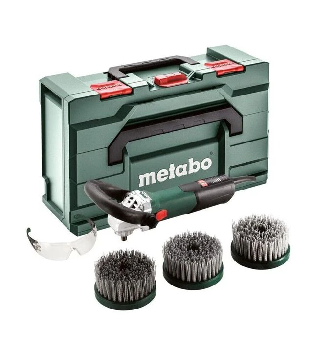 Полировальная машина Metabo PE 15-25 Set, 1500 Вт, 180 мм + набор щеток (615250500)