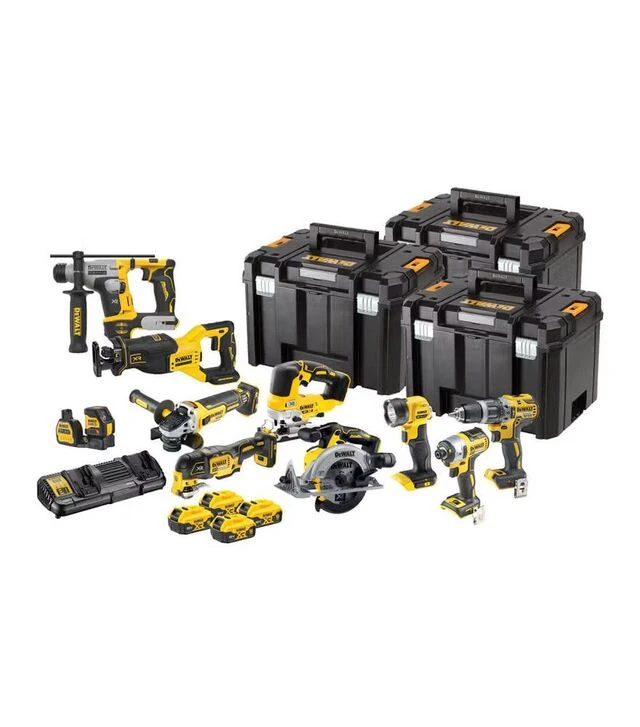 Набір акумуляторного інструменту DeWALT DCK1012P4T, 10 інструментів, кейс (DCK1012P4T)