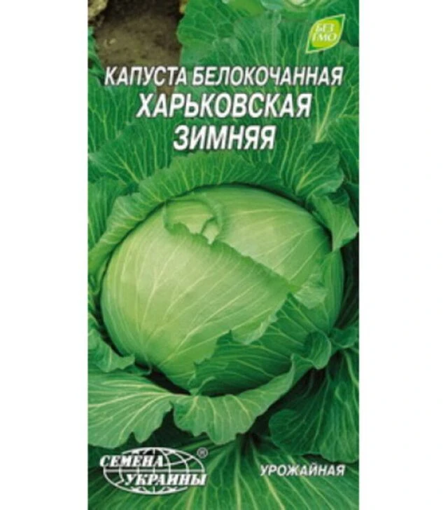Семена белокочанной капусты Харьковская Зимняя, 1 г (Семена Украины)