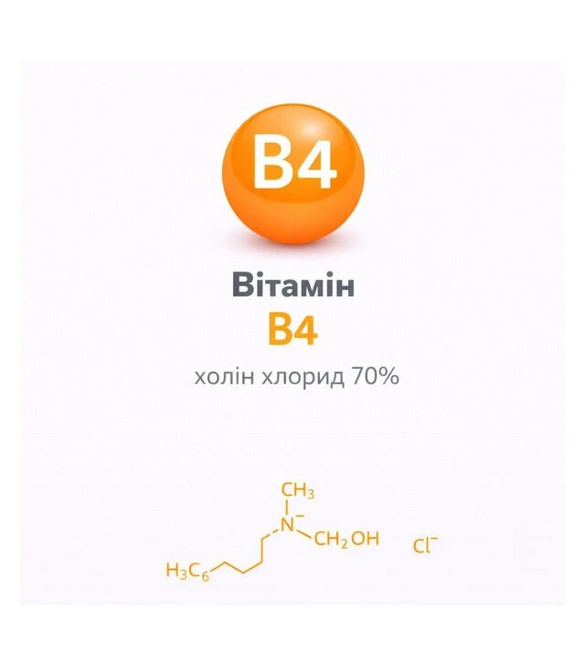 Вітамін В4 холін хлорид 70%, 25 кг