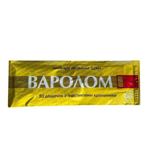 Полоски Варолом, тау-флвалинат, для лечения и профилактики вароатоза, 10 шт (PV0019UA)