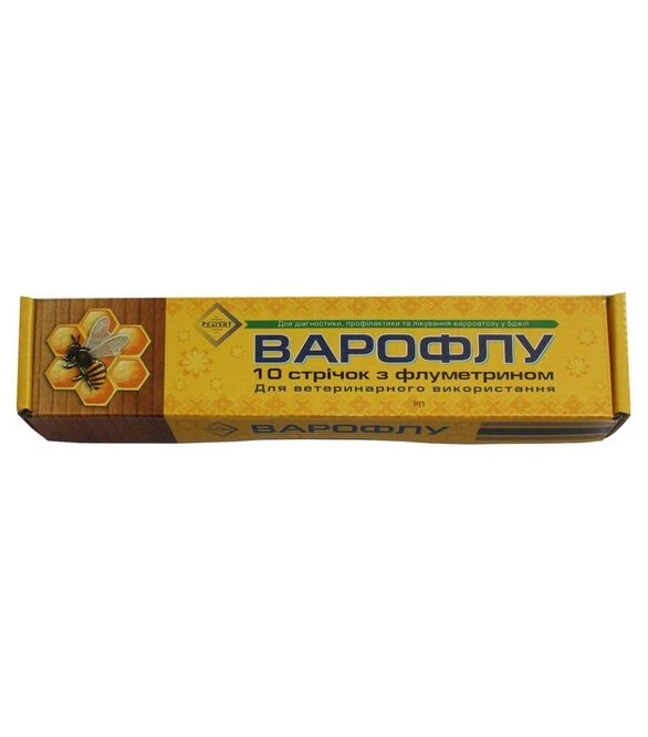 Полоски ВароФлу, флуметрин, для лечения и профилактики вароатоза, 10 шт (PV0011RU)