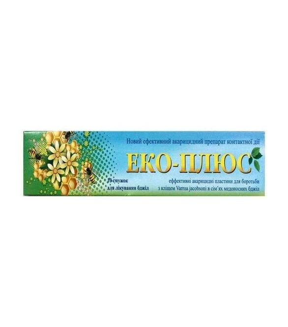 Полоски Эко-Плюс, травяные экстракты, без антибиотиков, для профилактики вароатоза, 10 шт (PV0016RU)