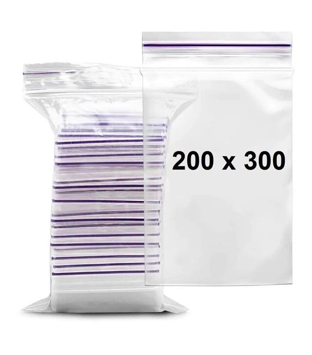 Зип пакет, 200х300 мм, 100 шт (ZIP20-30)