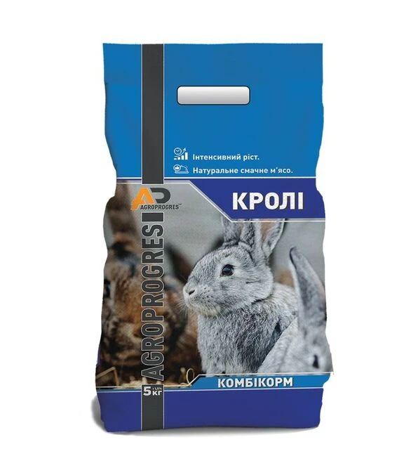 Комбікорм Кролі Молодняк (гранула), 5 кг