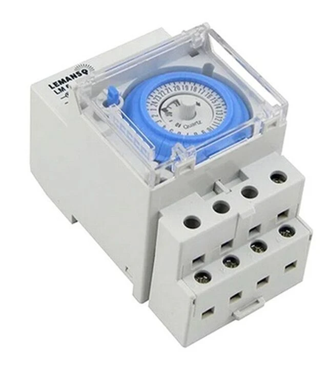 Таймер механічний на DIN-рейку Lemanso 16A-1NO+1NC LM6353