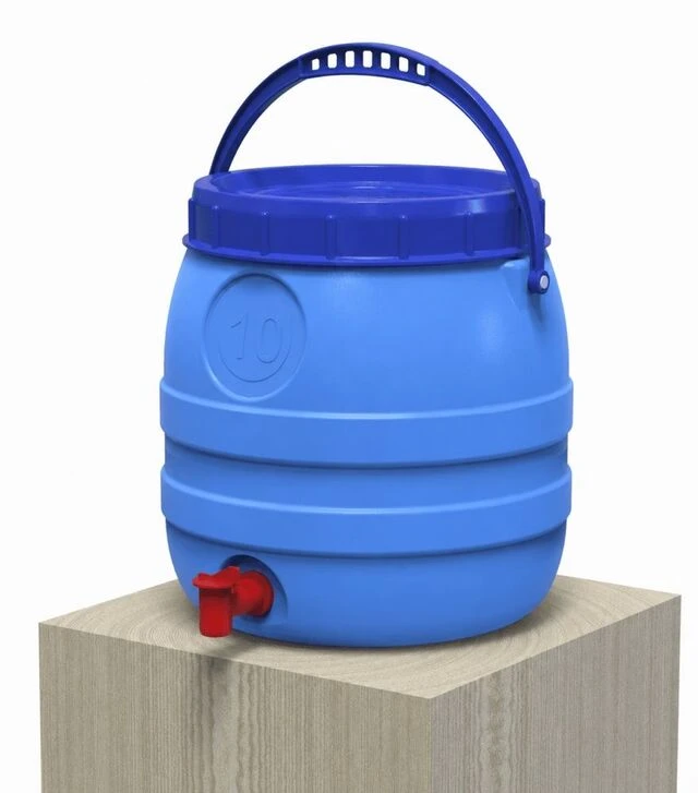 Бідон для води Litolan 10 л, 2-шаровий, з краном та дужкою (800)