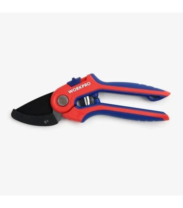 Секатор WORKPRO SK5 PRO з ковадлом, 200 мм (WP332010)