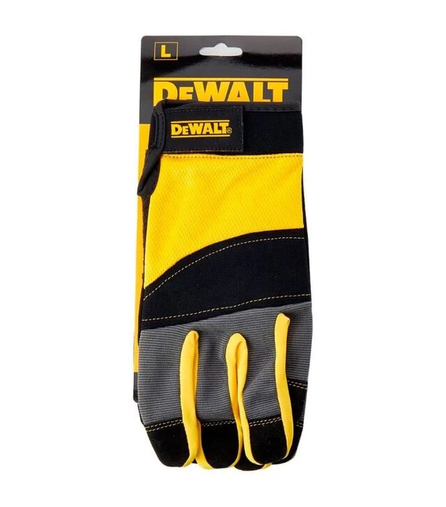 Перчатки DeWalt с дополнительными накладками на ладони и пальцах, размер L/9 (DPG215L)