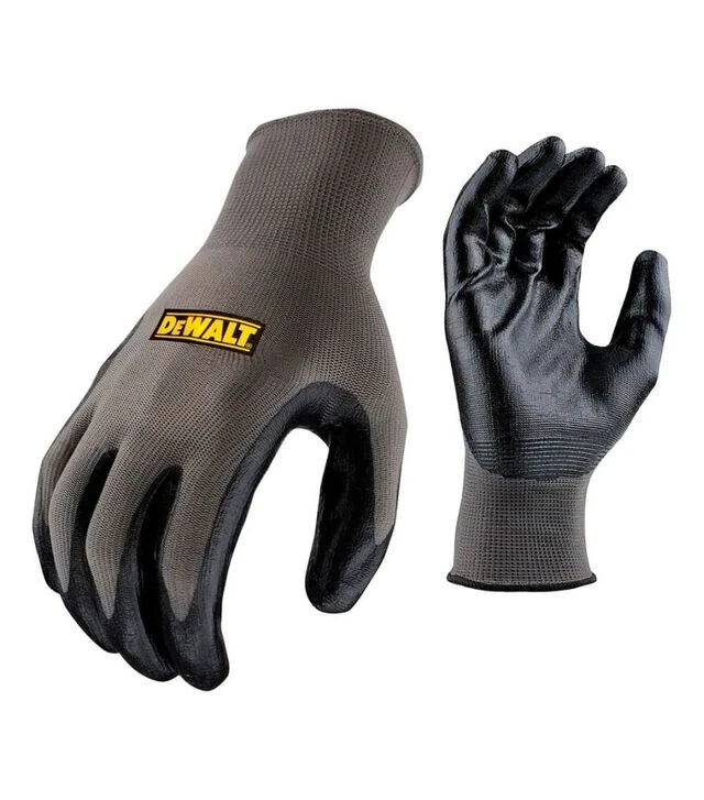 Рукавички DeWalt нейлонові з покриттям нітрилом, розмір L/9 (DPG66L)