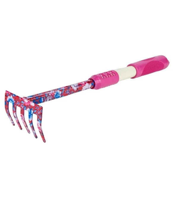 Граблі Flora, 5-ти зубчасті pink TPR (5043154)