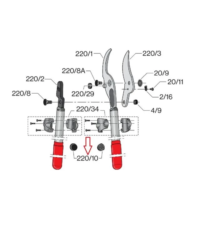 Амортизатор для сучкореза Felco 220/10