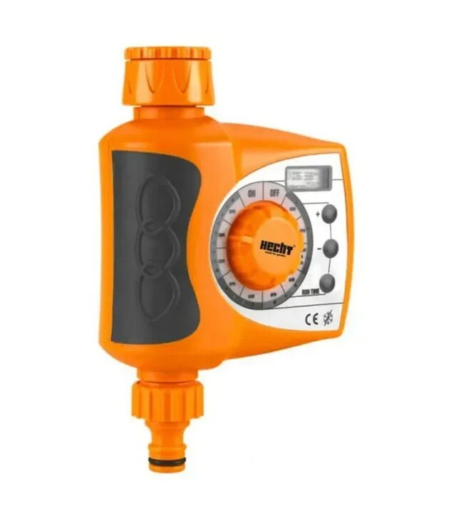Таймер подачі води HECHT 08907 електронний з LCD-дисплеєм, з адаптерами 3/4" та 1"
