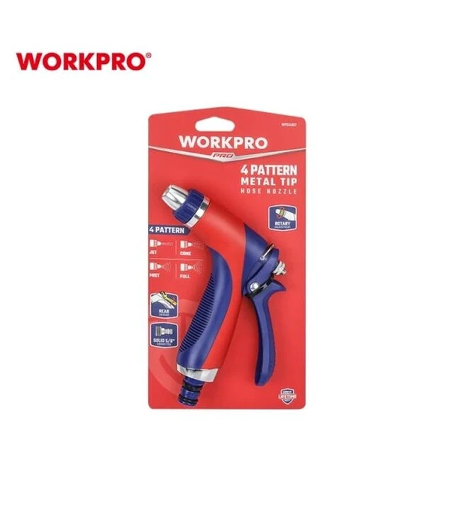 Пистолет для полива WORKPRO с металлическим наконечником, 3 режима (WP334007)
