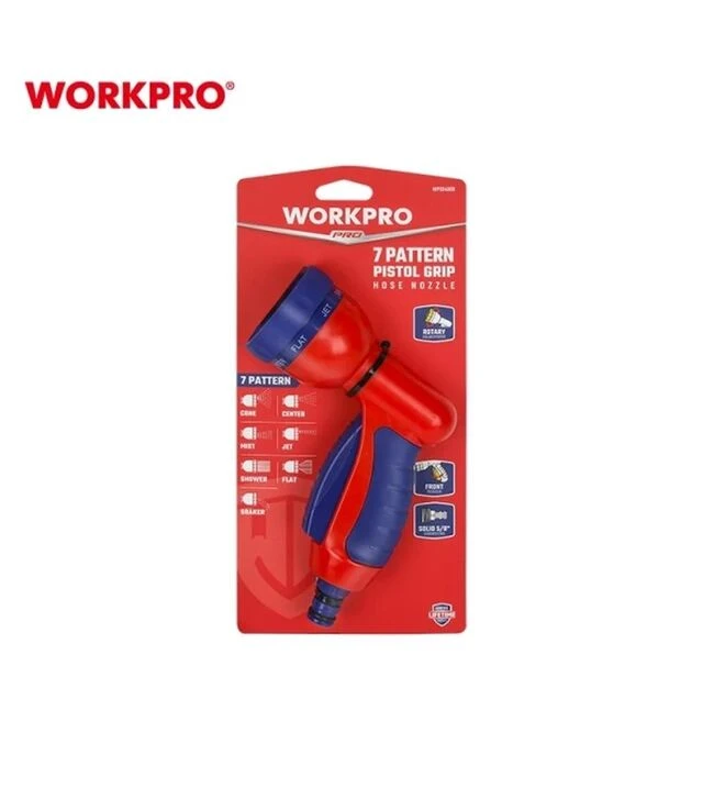 Пістолет-розпилювач для поливу WORKPRO, 9 режимів (WP334009)