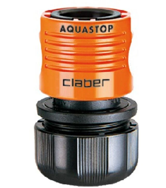 Коннектор Claber 3/4" для поливочного шланга с системой аквастоп (86050000)