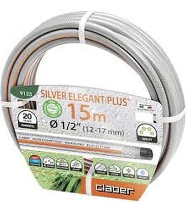 Шланг поливочный Claber Silver Elegant Plus 1/2" 15 м (91230000)