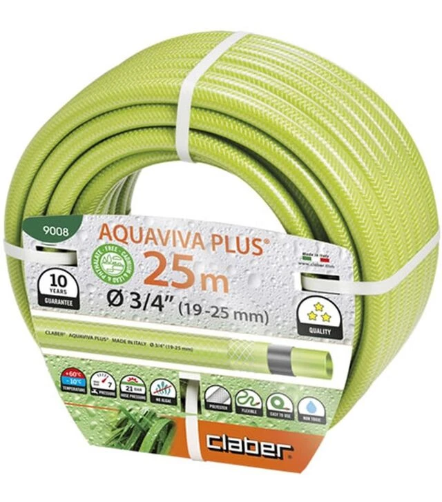 Шланг поливочный Claber Aquaviva Plus 3/4" 25 м (90080000)