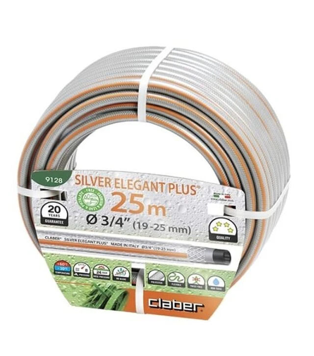 Шланг поливочный Claber Silver Elegant Plus 3/4" 25 м (91280000)