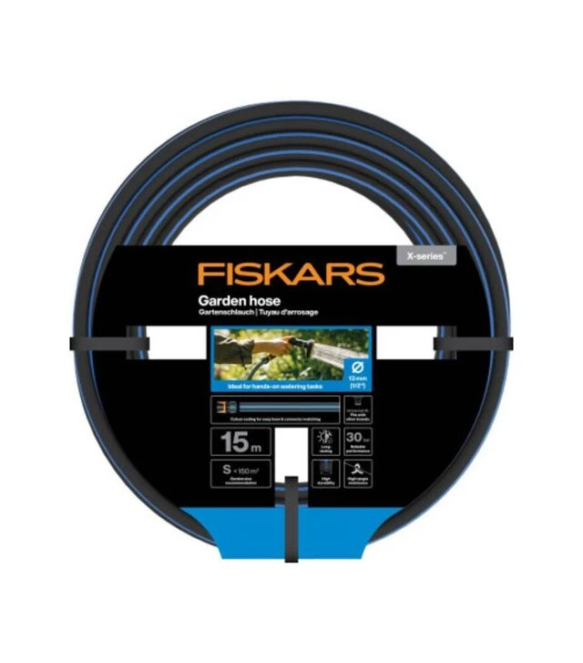 Шланг садовий Fiskars X-series 1/2", 15 м (1076044)