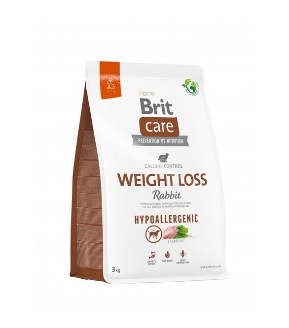Сухий корм для собак із зайвою вагою Brit Care Dog Hypoallergenic Weight Loss з кроликом, 3 кг