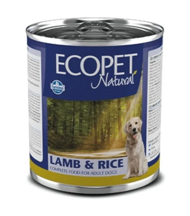 Влажный корм для собак Farmina Ecopet Natural с ягненком и рисом, 300 г