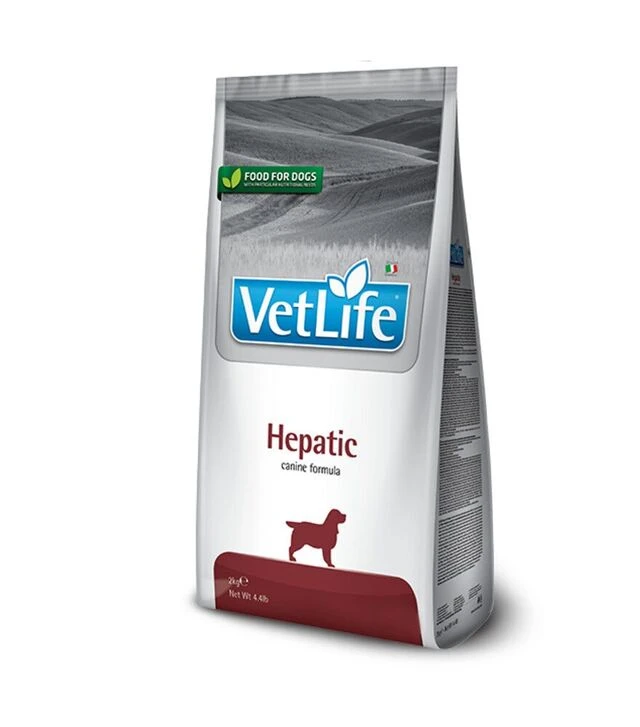 Лечебный сухой корм для собак Farmina Vet Life Hepatic при хронической печеночной недостаточности, 2 кг