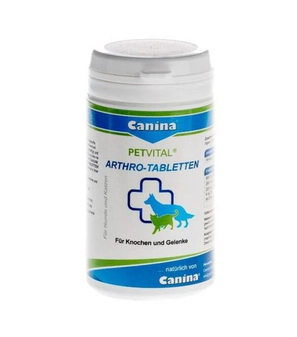 Минеральный комплекс для собак и кошек Canina Petvital Arthro-Tabletten для поддержки суставов и мышц, 60 шт