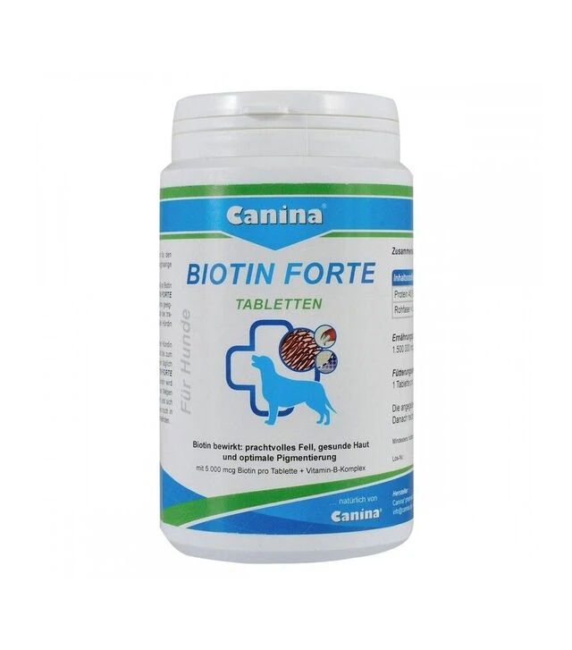 Витаминный комплекс для собак Canina Biotin Forte Tabletten для здоровья шерсти, с биотином, 60 шт