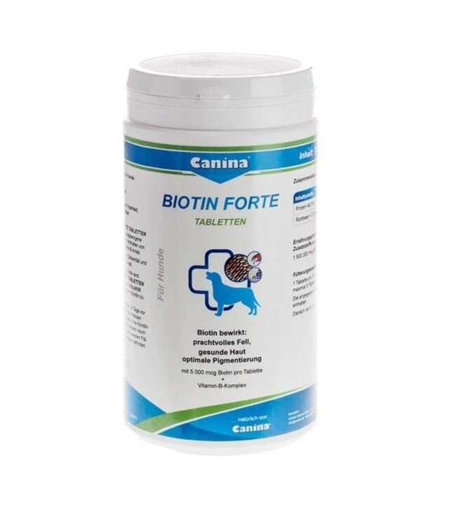 Вітамінний комплекс для собак Canina Biotin Forte Tabletten для здоров’я шерсті, з біотином, 210 шт