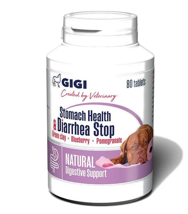 Добавки для собак GiGi Stomach Health & Diarrhea Stop для пищеварения, 80 шт