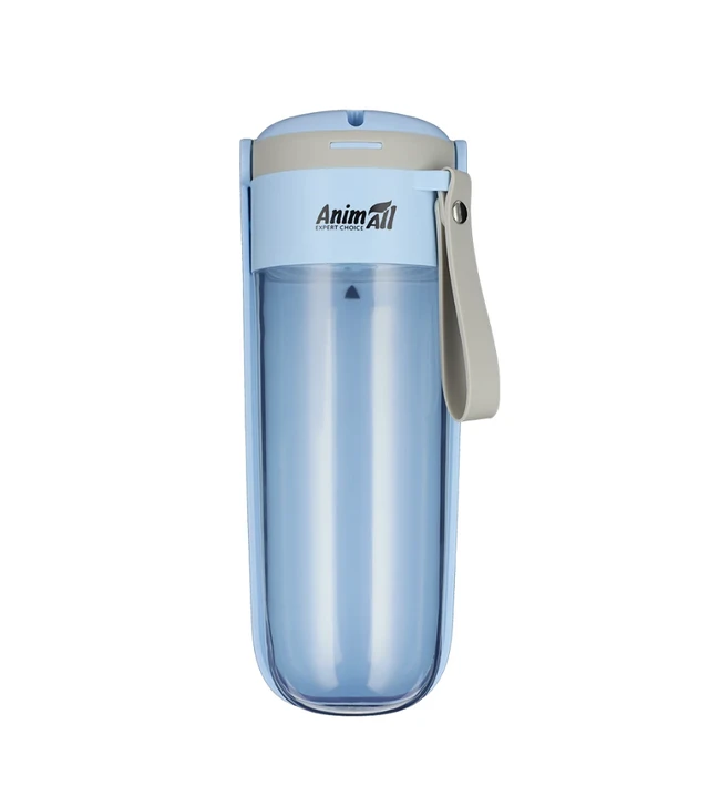 Бутылка-поилка для собак и кошек AnimAll EZ-2001 голубая, 380 мл