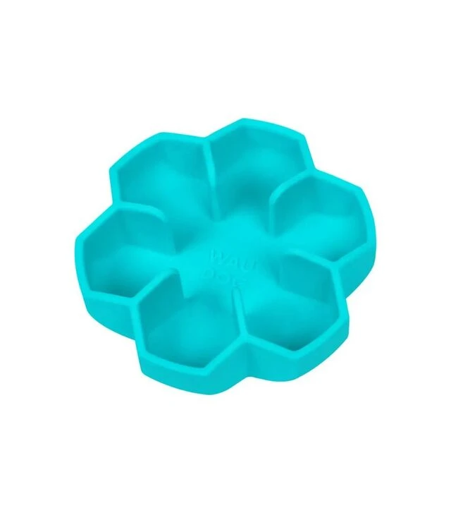 Миска для собак і котів WAUDOG Silicone для повільного харчування, блакитна, 450 мл