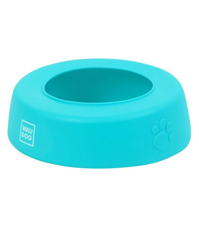 Миска-непроливайка для собак і котів WAUDOG Silicone блакитна, 1 л