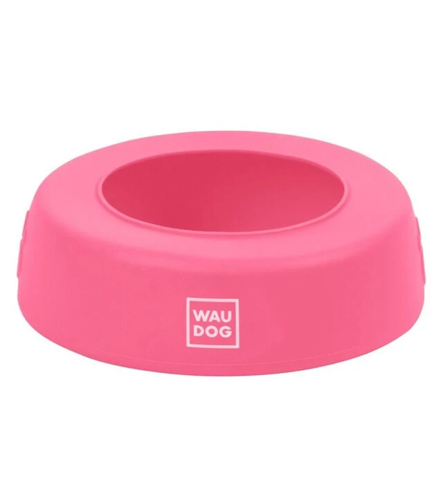 Миска-непроливайка для собак і котів WAUDOG Silicone рожева, 1 л