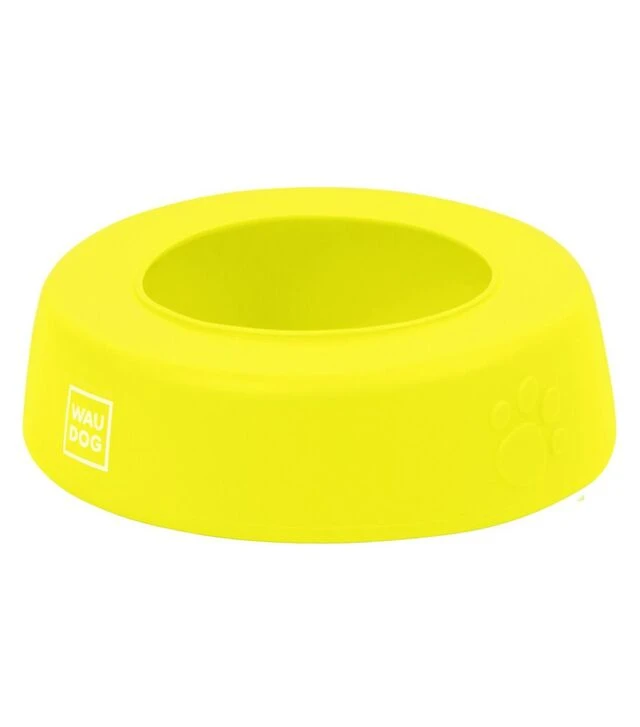 Миска-непроливайка для собак і котів WAUDOG Silicone жовта, 1 л
