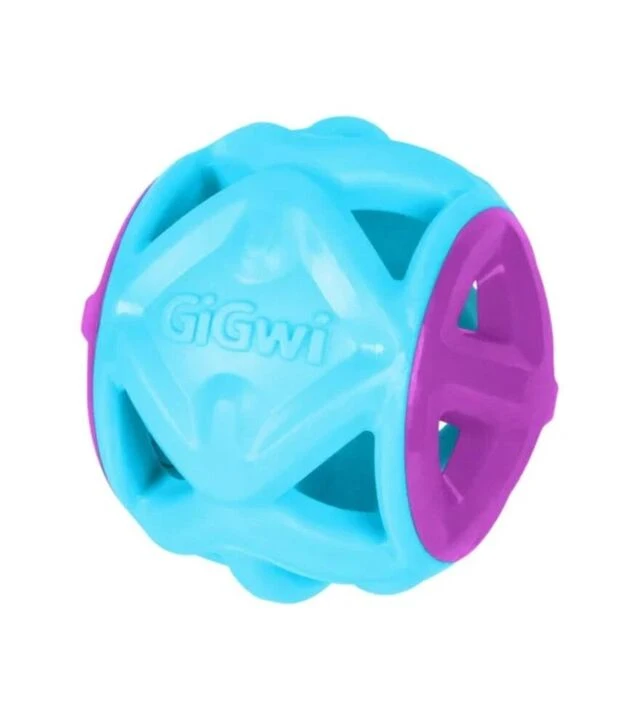 Іграшка для собак GiGwi Basic EDGE М'яч гумовий, блакитний, 9 см