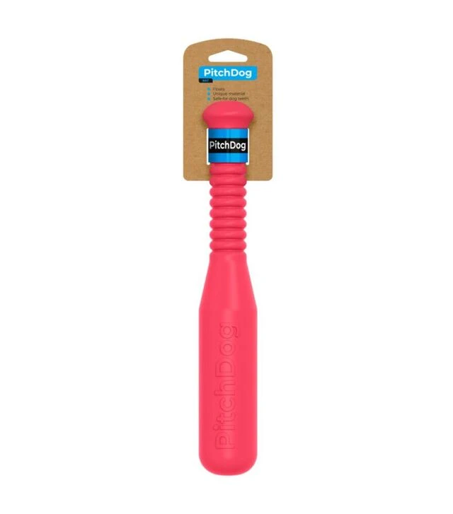 Игрушка для собак PitchDog Бита для апортировки, розовая, 35х6 см