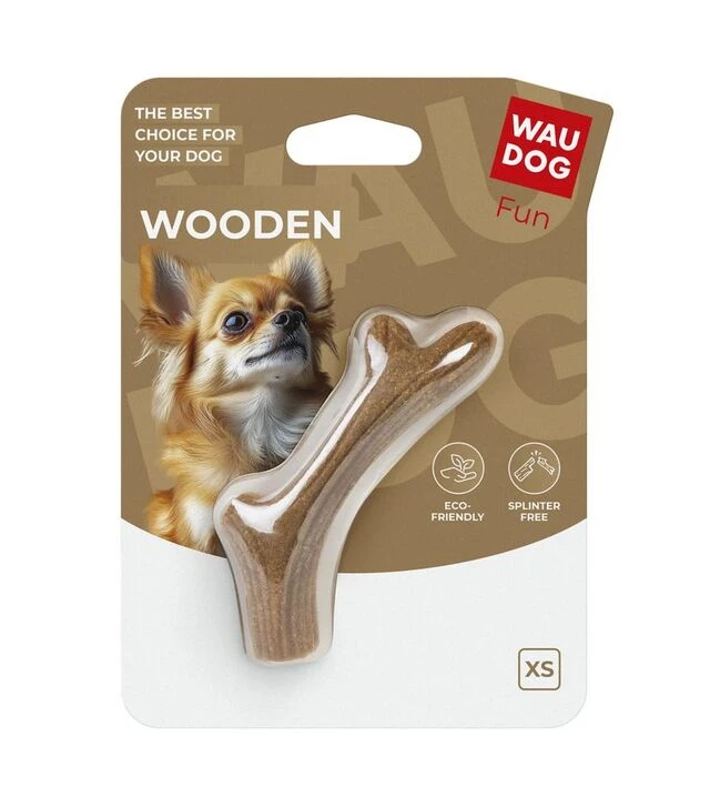 Іграшка для собак WAUDOG Fun Wooden Ріг, 10 см