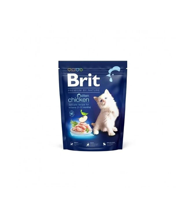 Сухой корм для котят Brit Premium by Nature Cat Kitten с курицей, 300 г