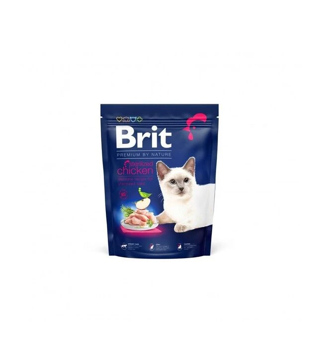 Сухий корм для стерилізованих котів Brit Premium by Nature Cat Sterilised з куркою, 300 г