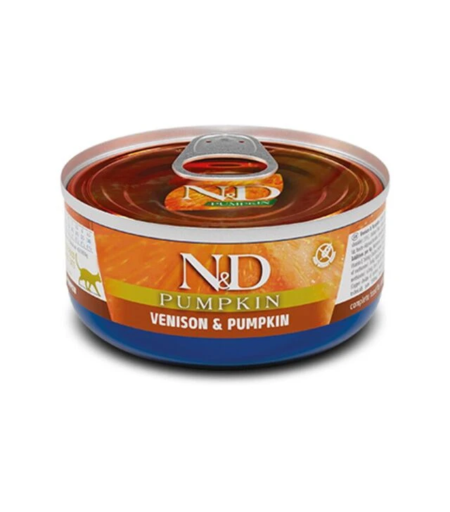 Беззерновий вологий корм для котів Farmina N&D Pumpkin з олениною та гарбузом, 70 г